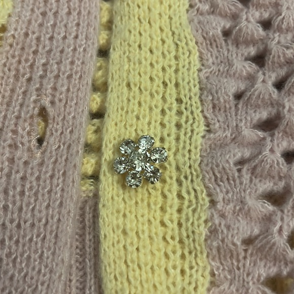 Purple and yellow crochet sweater (L) - Picture 2 of 5